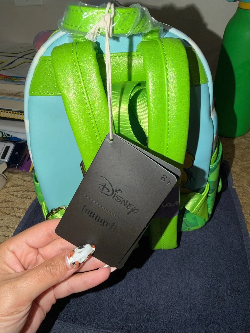 Disney Tinker Bell Green Shamrock Loungefly backpack